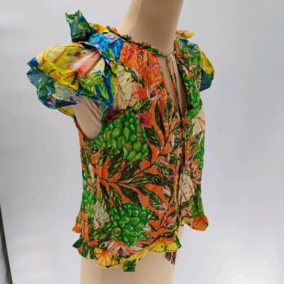 FARM RIO CAIPIRINHA Top in tropical design size M - Picture 9 of 16
